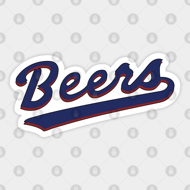 Beers Sticker by tvshirts